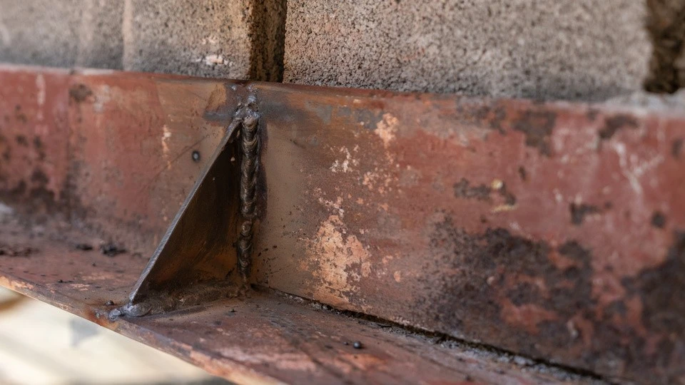 Steel lintel replacement above window