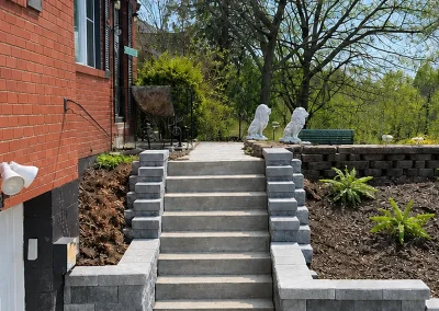 Concrete Steps, Retaining Wall & Dry Stack Stone — Rolfe St
