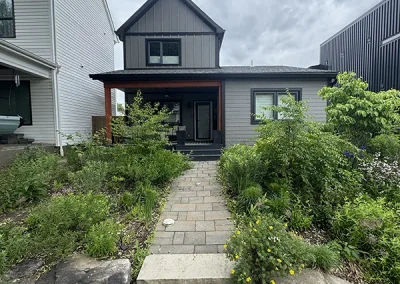 Paver Walkway, Sandstone Steps & Boulder Wall — N. St Clair