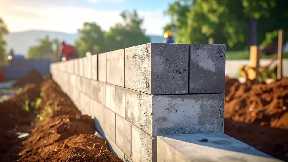 Segmental block retaining wall